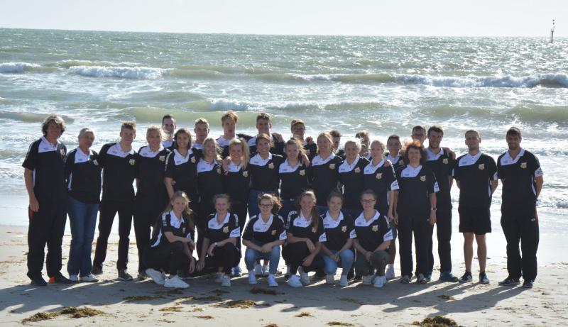 Team DLRG Halle-Saalekreis am Wettkampfstrand in Australien