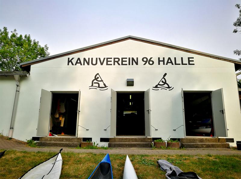 Bootshaus vom Kanuverein 96 Halle e.V. Bootshaus vom Kanuverein 96 Halle e.V.