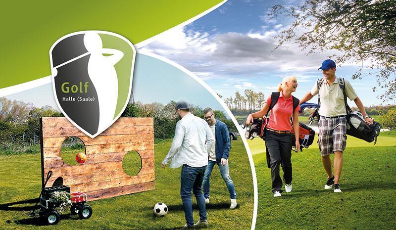 Golf und Fussballgolf am Hufeisensee in Halle